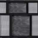 BAFLOTEX Adjustable Window Screens Expandable 2 Ways Expandable Window Screen 15”H*25"-45"W High with Black Frame for House Windows 2 Pack of Small Screens