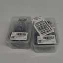 Hotop 30 Pcs Metal Drapery Curtain Rings 0.98/1.26/1.65 inch Interior Diameter and 30 Pcs Hanging Curtain Drapery Pin Hooks for Window Door Shower(42 mm, Black) 2 Pack