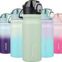 BJPKPK Stainless Steel Insulated Water Bottle With Straw Lid 18oz Reusable Metal Thermo Bottles Keep Cold And Hot, Sage