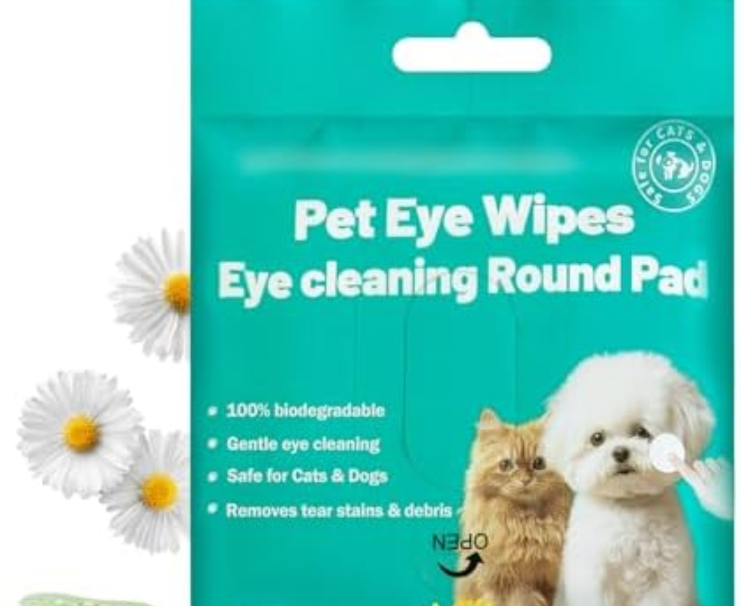 Nurhome Eyes Wipes for Dogs & Cats Dog Cleaning Grooming Deodorizing Wipes Kit Wash Cleaner for Eyes Wrinkle Face Gently Remove Tear Stain Eye Debris 150 pcs Unscented