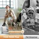 Dog Grooming Vacuum and Kit, Clipper Nail Trimmer Grinder, 2.5L Dust Cup 7 Grooming Tools 11000Pa Pet Vacuum for Shedding Grooming, Dog Hair Vacuum, Home Cleaning, PG50 Plus (Gray)