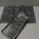 Tioncy 2 Pcs Bar Mat for Countertop 18 x 12 Inch Non Slip Rubber Mat Service Spill Cocktail Bartending Coffee Bar Mats for Hot Dishes Restaurants Barbershop Clippers Hot Pads, Black