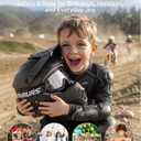 OUMURS Kids ATV Helmet DOT Approved with Goggles & Gloves for Boys & Girls, Kids Dirt Bike Helmet for Off-Road ATV UTV Ebike