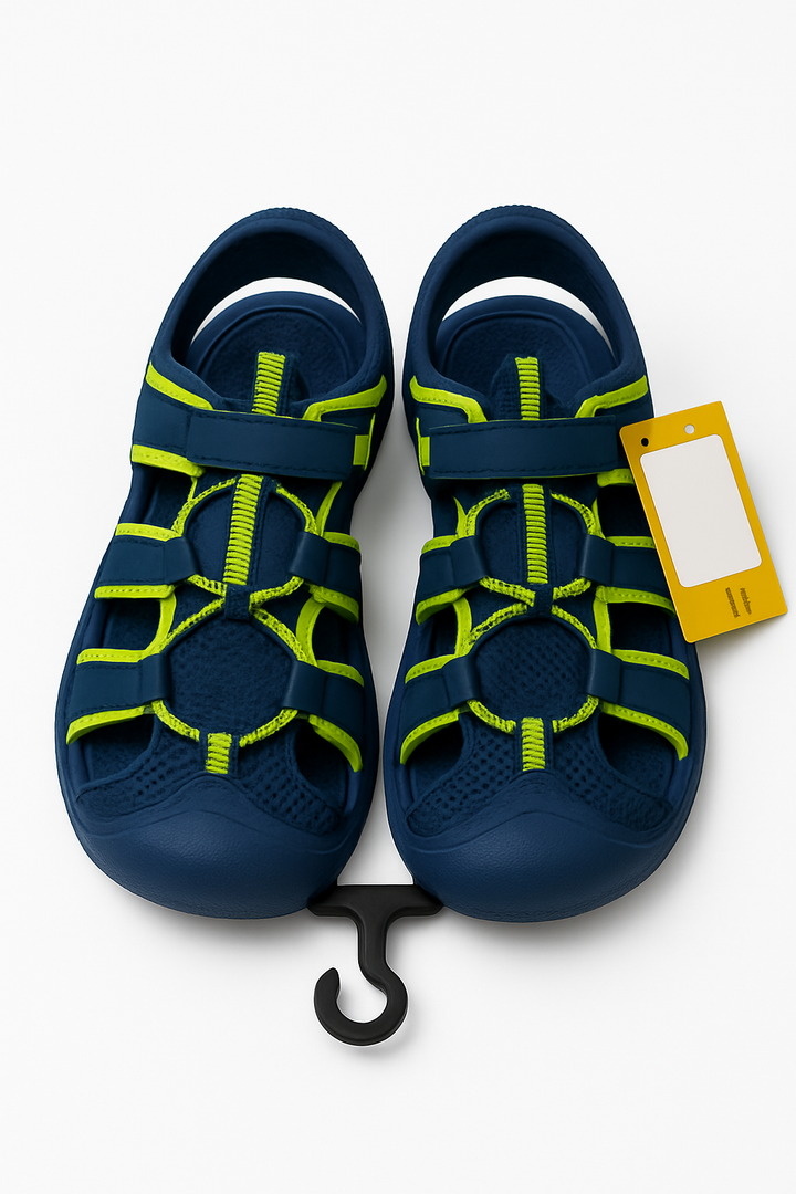 B GS Caged Watersock Blue/Green Kids Size 4