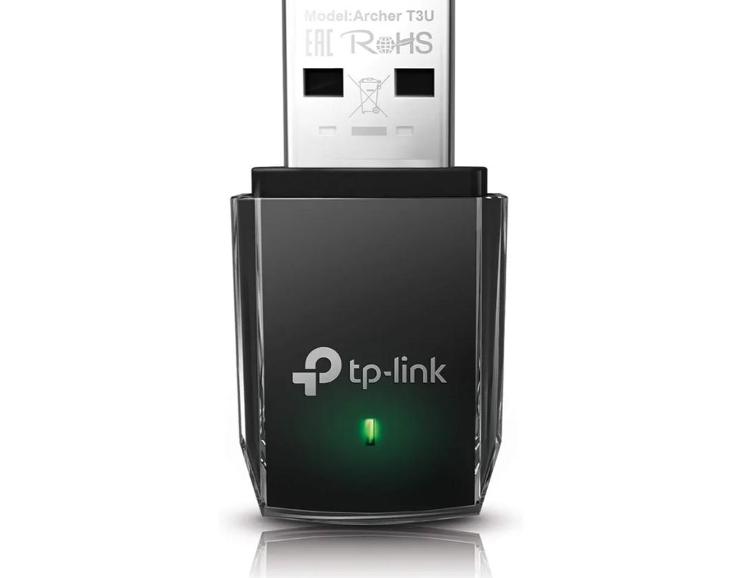 TP-Link AC1300 USB WiFi Adapter(Archer T3U)- 2.4G/5G Dual Band Wireless Network Adapter for PC Desktop, MU-MIMO WiFi Dongle, USB 3.0, Supports Windows 11, 10, 8.1, 8, 7, XP/Mac OS X 10.9-10.14