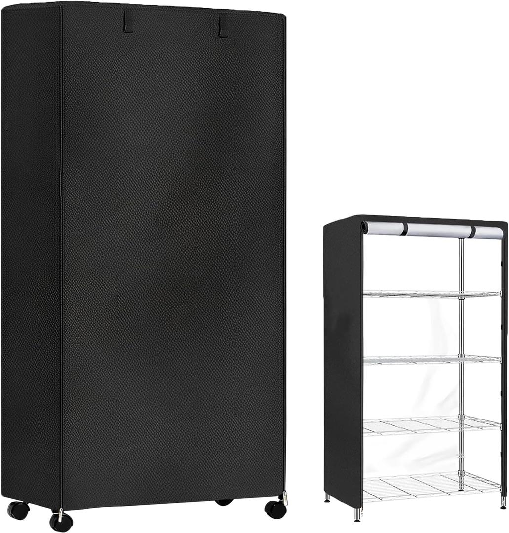 STARVAST Wire Shelf Cover, 600D Heavy Duty Dustproof Shelf Cover, Wire Standing Shelving Covers with Zipper, Outdoor Storage Wire Rack Covers, 36" W x 18" D x 72" H