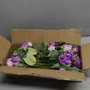 TURNMEON 40 Heads Fake Roses Artificial Flowers for Outdoors Summer Decor, 4 Bouquets UV Resistant Fake Flower Bouquet Faux Silk Roses for Wedding Birthday Party Home Mother's Day Cemetery Decor(Purple)