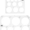 Mr. Pen Circle Templates - Large & Small Sizes, Circle Stencil & Ruler for Drafting & Drawing