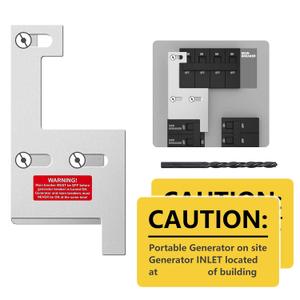 Generator Interlock Kit Compatible with GE General Electeric Vertical Main 150 and 200 Amp Panels,2 1/4"" Spacing Between Main and Branch Breakers,for Home Safety Interlock Kit