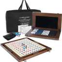 Two Lines Anyway Board Game Strategy Game for Kids, Adults & Family, Ages 7+, 2-12 Player Walnut Wooden Game, Handcrafted Heirloom, 11 inches x 20 inches x 2.25 inches