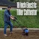 Westinghouse 18-Inch, 15 Amp Corded Electric Tiller Cultivator for Gardening with 6 Steel Blades