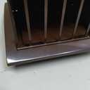 4 Inch Brown Plastic Dryer Vent Cover with Backdraft Damper Exterior Wall Exhaust Hood Grille with Non-Return Protective Flap Outside Air Vent Cover for Dryer, Bathroom & HVAC