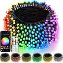 Smart Color Changing Christmas Lights with Remote & APP, 109FT 300 LED RGB Dimmable Christmas String Lights, Waterproof Fairy Twinkle Light for Indoor Outdoor Xmas Tree Wedding Holiday Decorations (RGB (Red, Green, Blue))