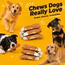 Chicken Wrapped Rawhide Strips Dog Treats High Protein Chews for Medium & Large Dogs 6 Count (EXP 10/31/27)