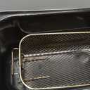 Elite Gourmet EDF-3500 Electric Immersion Deep Fryer. Removable Basket, Timer Control Adjustable Temperature, Lid with Viewing Window and Odor Free Filter,Stainless Steel,3.5 Quart / 14 Cup