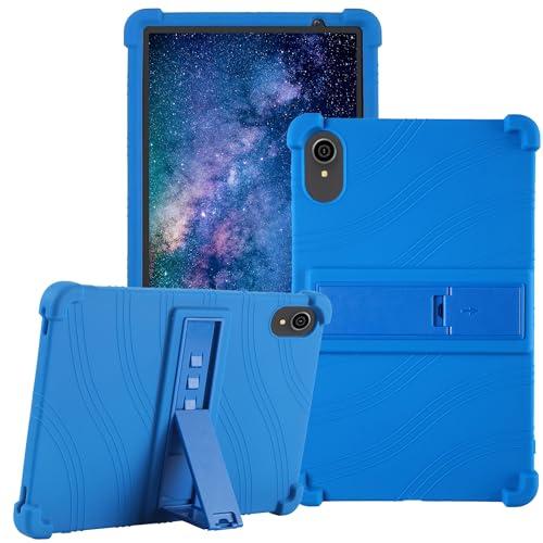 zukof Case for Urao C107 10.1 inch Tablet/Jeazans OC101 / HiGrace C107 / ZOFYWNAS C107 / C107 Android Tablet 10.1 inch - Silicone Case with Kickstand (Blue)