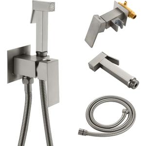 SHAMANDA Warm Water Bidet Sprayer for Toilet with Hot and Cold Brass Rough-in Valve, Stainless Steel Handheld Bidet Attachment Set for Feminine, Pets and Baby Diaper Wash, Brushed Nickel, BDS08-2 SHAMANDA Warm Water Bidet Sprayer for Toilet with Hot and Cold Brass Rough-in Valve, Stainless Steel Handheld Bidet Attachment Set for Feminine, Pets and Baby Diaper Wash, Brushed Nickel, BDS08-2