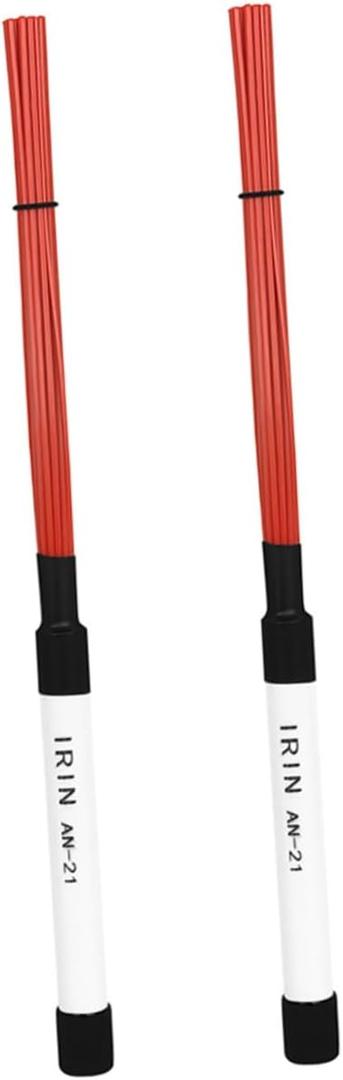 Vaguelly 1pair Performance Drum Brushes Nylon Abs Handle Compact Percussion Accessories for Drummers for Jazz and Other Styles Lightweight and Portable Design