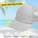 Mesh Toddler Baseball Cap, Adjustable Breathable Sun Hat for Kids | Breathable mesh back, soft cotton polyester fabric, rear adjustable closure, sizes 0-8T for daily outdoor wear