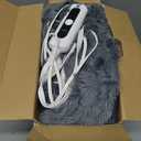 Heated Throw Blanket - Fast Heating 3D Jacquard Electric Heated Blanket, Cozy Heating Blanket with 6 Heating Settings & 4 Hours Auto-Off, Machine Washable, 50"x60", London Grey