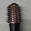 slopehill Mini Dual Voltage Hair Dryer Brush,1000 Watts Travel Hot Air Brush with European Plug, Ionic One Step Hair Dryer and Styler for Women for Home & Salon, 2 Heat & 2 Speed Settings (Black)