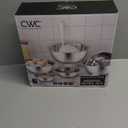 COOK WITH COLOR Stainless Steel Mixing Bowls Set - Nesting Bowls, 6 Pieces, Silver