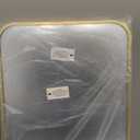 16"x20" Brushed Gold Mirror for Wall, Bright Gold Rounded Rectangle Mirror with Metal Frame Hanging for Bathroom Entryway Vanity,Living Room,Bedroom,Vertical or Horizontal