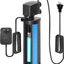 TARARIUM 600GPH Cold Plunge Small Pool Filter with 24V DC Powerful Pump for or Up to 1000 Gal Cloudy Water Cleaner (Black)