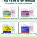 1050 Count Plastic Bags with Handles, T-Shirt bags, Thank You bag, Grocery bag, Shopping bag, for Small Business, White and Reusable, 1/6 Barrel, Large Size 11"x6"x21"