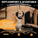 PROHEAR Dog Ear Muffs Hearing Protection for Dogs, NRR 28dB Noise Cancelling Headphones, Easy to Adjust Dog Hearing Protection Earmuffs for Thunder, Hunting, Tourism, Cars, Racing, Large Black