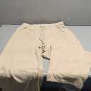 Hongsui Women's Barrel Leg Pants Elasticated Waistband Soft Wide Leg Pants with Pockets Casual Sweatpants (X-Large, Khaki)