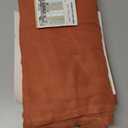 H.VERSAILTEX Linen Curtains Natural Linen Blended Curtain Panels for Living Room/Light Reducing Linen Semi Sheer Curtains 2 Panels Set Nickel Grommet Window Panels (52x108 Inch, Terracotta)