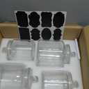 Glass Storage Containers,Clear Glass Jar with Lid, for Pantry - Flour, Coffee bean, Cookies, Pasta, Candy, Set of 4