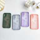 NITITOP Compatible with iPhone 11 Case Cute Aesthetic Floral Flower Vintage Rose Pattern Matte Clear Women Girl Full Camera Lens Slim Hard PC Shockproof Pritective Cover - Blue