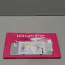 Car Sun Visor Vanity Mirror with Lights, Rechargeable Car Makeup Mirror Accessories, Birthday Gifts for Women Girl, 3 Light Modes, Dimmable Touch Led Screen, Universal for Car Truck