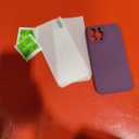 TZGZT Camera Protection for iPhone 13 Pro Max Tempered Glass, [ Accessories] Magnetic Protective Cover with 2X Screen Protector, Women for iPhone 13 Pro Max, Silicone Purple#5