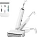 Wet Dry Vacuum Mop, 180Lay-Flat Cordless Vacuum Mop All in One, Floor Cleaner Machine, 45 Minutes Long Runtime Electric Mop, 158 Self-Cleaning, Edge Cleaning, Self-Propelled Vacuum Mop Combo