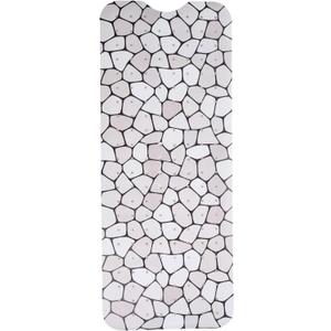 ENKOSI Bath Mat Large 40 x 16 Inch Non-Slip Bathtub Mat with Secure Suction Cups & Drain Holes Extra Long Bathroom Shower Mat for Tub with Grey Pebble Design (Grey Pebble 40x16)