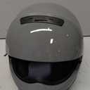 Full Face Motorcycle Helmet for Unisex-Adult Dirt Bike ATV Scooter Cruiser 3/4 Face Motocross Helmet Interchangeable Mouth Cover DOT Approved, Gray, Large