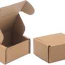 3.1"x 1.5"x 2.5" Extra Small Shipping Boxes, Brown Kraft Corrugated Cardboard Mailer Boxes, Recycable and Crush Resistant (8 Pack)