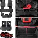 Floor Mats for 2022-2026 Acura MDX, All Weather TPE Cargo Mat with Seat Back Cover Door Sill Protectors for Acura MDX Accessories