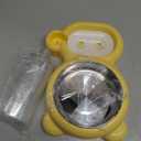 Dog Bowls, Cat Food and Water Bowl Set with Water Dispenser and Stainless Steel Bowl for Cats and Small Dogs - Yellow