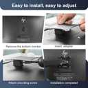 VESA Mount Adapter for HP Series 5 PRO & G5 Monitors (E24q, E27q, E32k, 524pf, 527pf, etc.) - 75x75 100x100mm VESA Bracket for Non-VESA Monitors