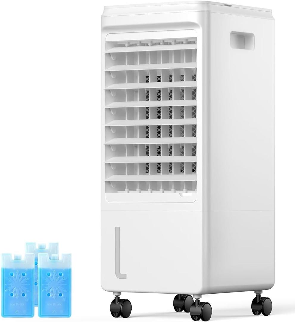 Windowless Portable Air Conditioners, 3-IN-1 Portable AC Unit, 7H Timer & 1.85Gal Tank, 40Oscillation, 3 Modes & 3 Speeds, Ultra-Quiet Swamp Air Cooler With 4 Universal Wheels For Home/Indoor Use