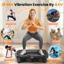 AXV Vibration Plate Fitness Platform Exercise Machine Vibrating Shaking Full Body Shaker Workout Vibrate Stand Shake Board Sport for Weight Loss Fat Burner for Gym Home Office