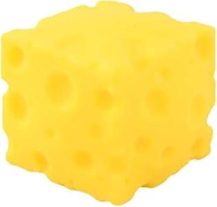 Yellow Cheese Squeeze Toy, Soft Novelty , Theme Cheese Cubes Squishy 3.9(Large)
