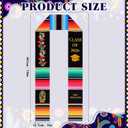Tondiamo First Generation Graduation Stole Mexican Graduation Sash Class 2026 Virgen De Guadalupe Serape Stole for Graduates