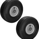 105-3471 Front Wheel & Tire Assembly 4.10x3.50-4, Compatible with Toro TimeCutter & Exmark Quest Z-Turn Lawn Mowers, 3/4" Bore, 4-1/4" Hub with Grease Fitting, Heavy-Duty Replacement Wheels (2 Pack)