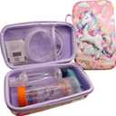 Unicorn Kids Inhaler & Spacer Semi-Rigid EVA Case  Protective Asthma Travel Bag for Inhalers, Chambers & Portable Nebulizers  Washable Organizer - (Only the Case)