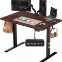 Standing Computer Gaming Office Desk - 48 x 24 Inches Adjustable Stand Up Electric Height Rising Table with Memory Presets for Home Study Writing PC Work, Modern Simple Walking Sit Desk, Easy Assembly
